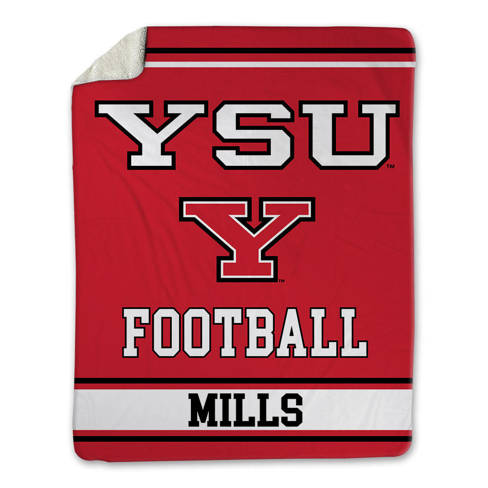 Youngstown State - NCAA Football : Tahir Mills - Blanket-0