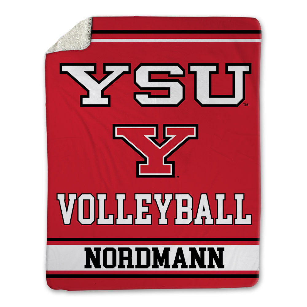 Youngstown State - NCAA Women's Volleyball : Taya Nordmann - Blanket-0