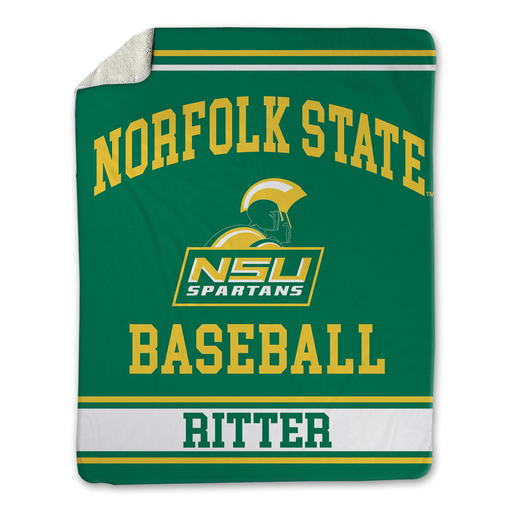 Norfolk State - NCAA Baseball : Jamal Ritter - Blanket-0