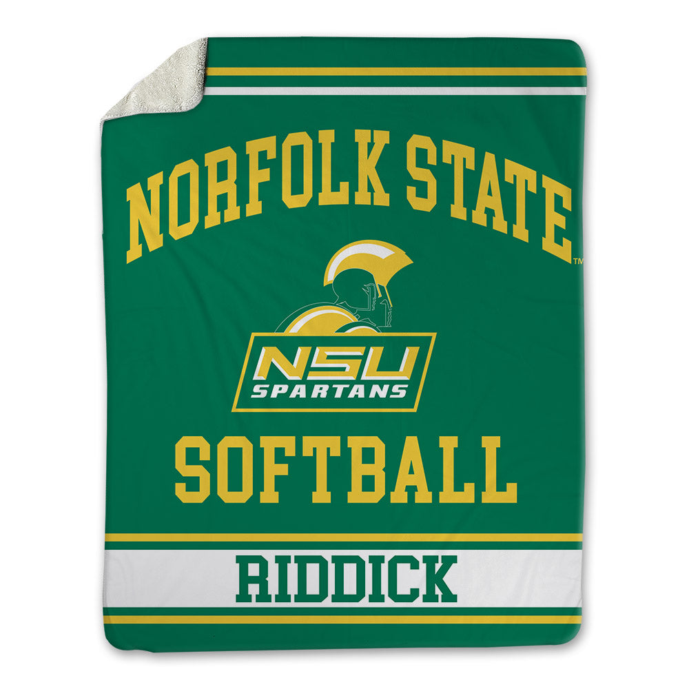 Norfolk State - NCAA Softball : Bristyl Riddick - Blanket-0