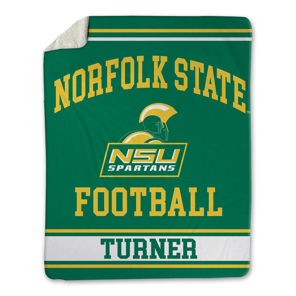 Norfolk State - NCAA Football : Caleb Turner - Blanket-0