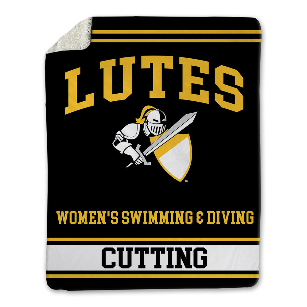 PLU - NCAA Women's Swimming & Diving : Ellie Cutting - Blanket-0