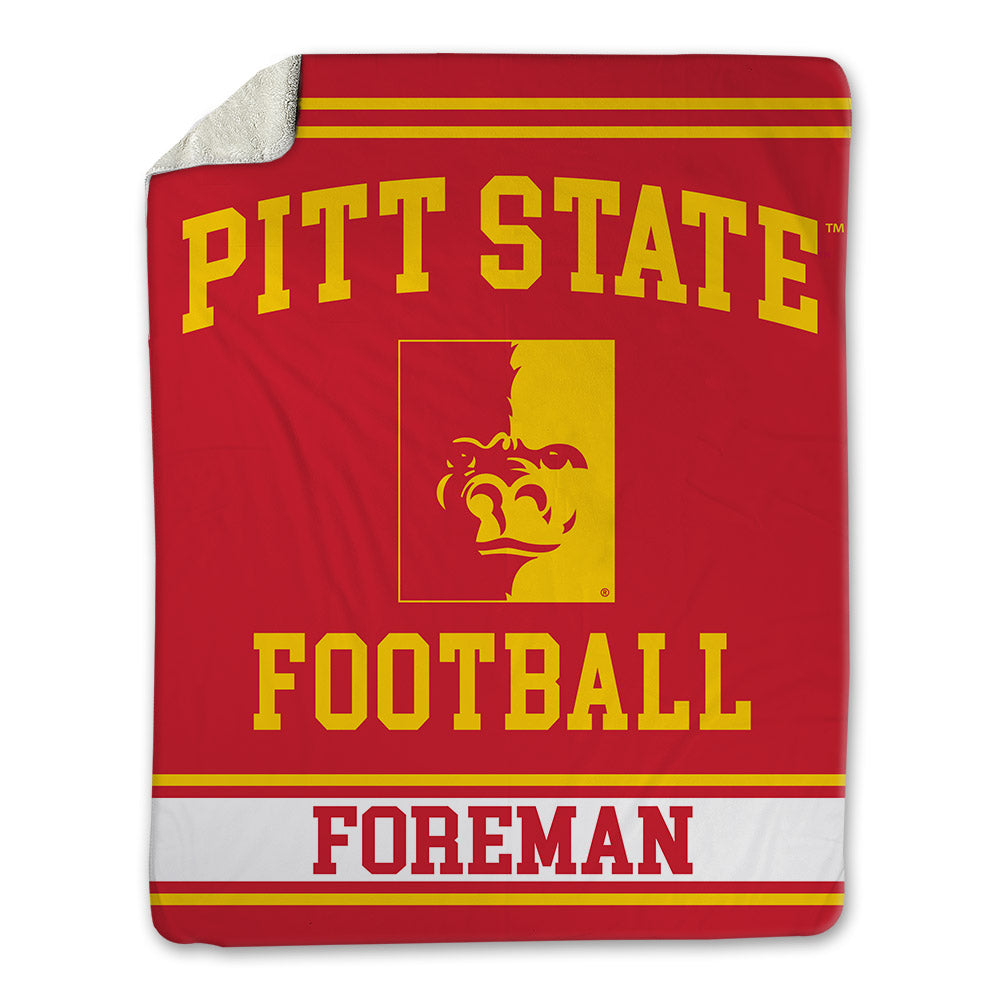Pitt State - NCAA Football : Jonovan Foreman - Blanket-0