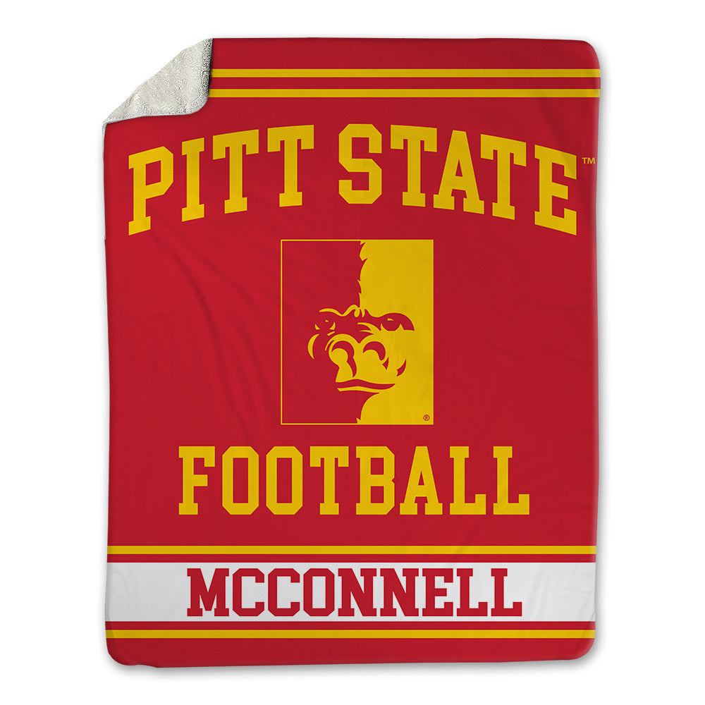 Pitt State - NCAA Football : Braven McConnell - Blanket-0