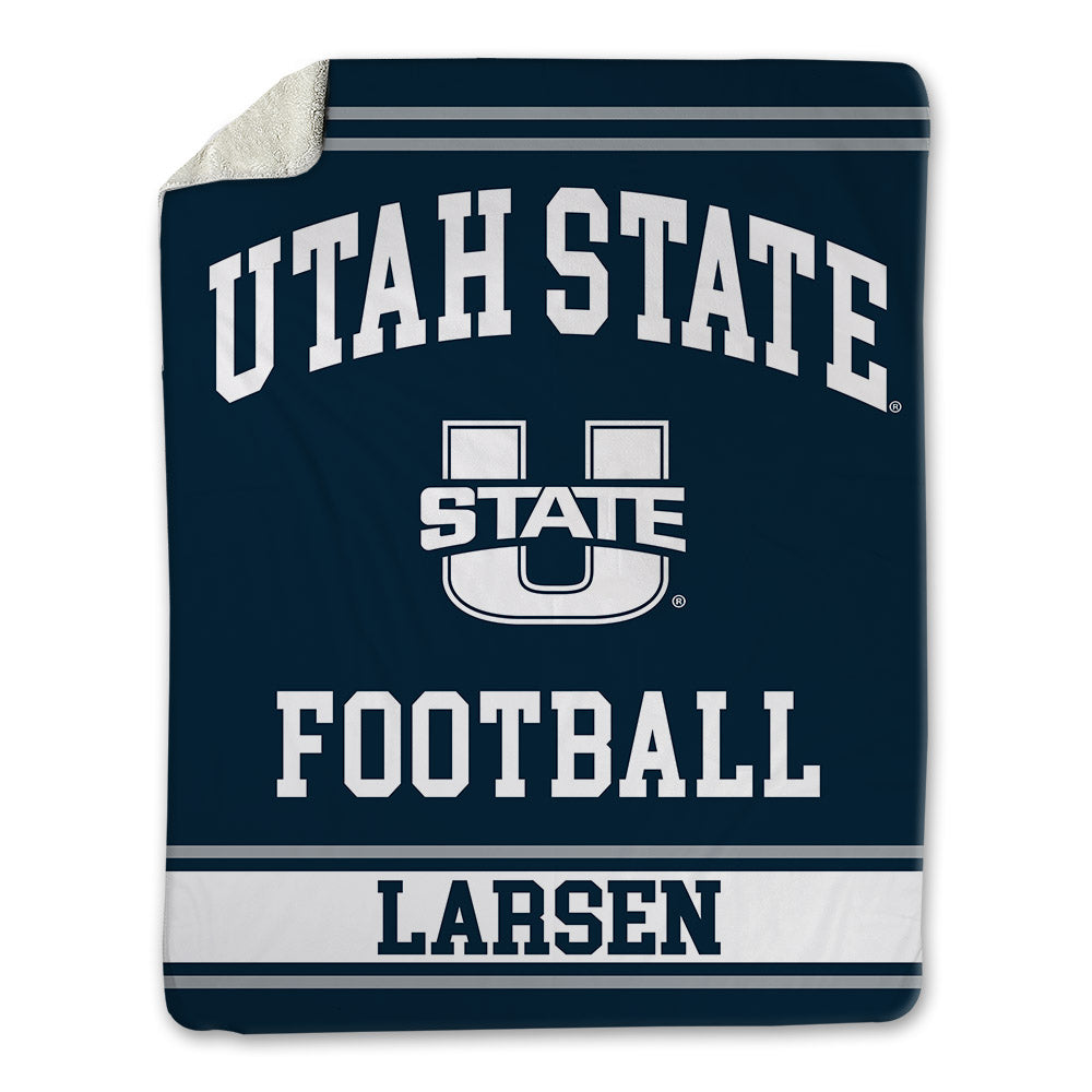Utah State - NCAA Football : Ike Larsen - Blanket-0