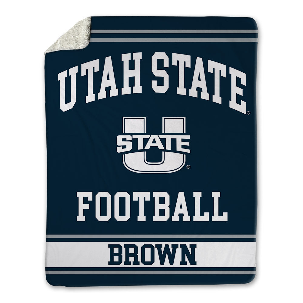 Utah State - NCAA Football : Carter Brown - Blanket-0