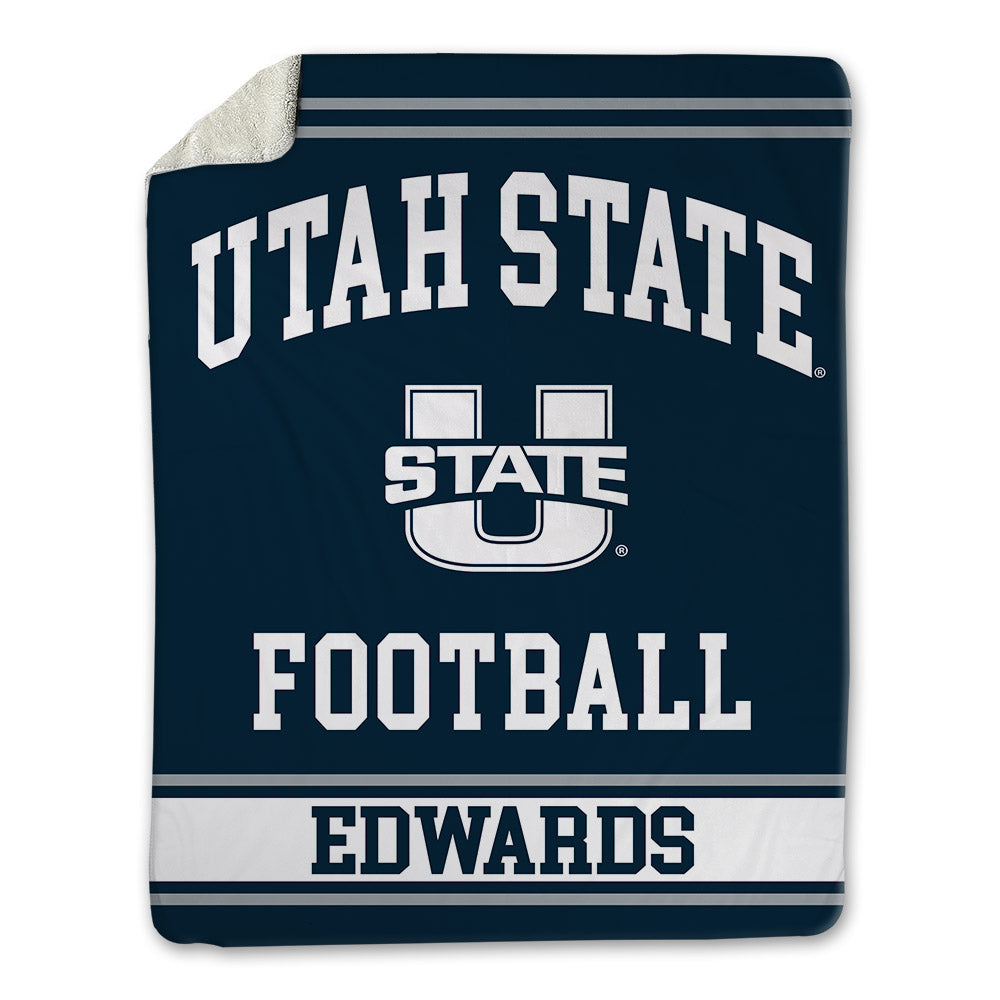 Utah State - NCAA Football : Owen Edwards - Blanket-0