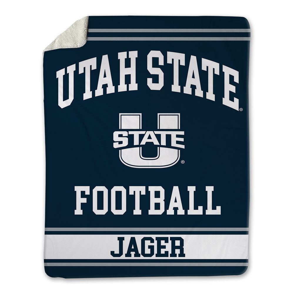 Utah State - NCAA Football : Abe Jager - Blanket-0