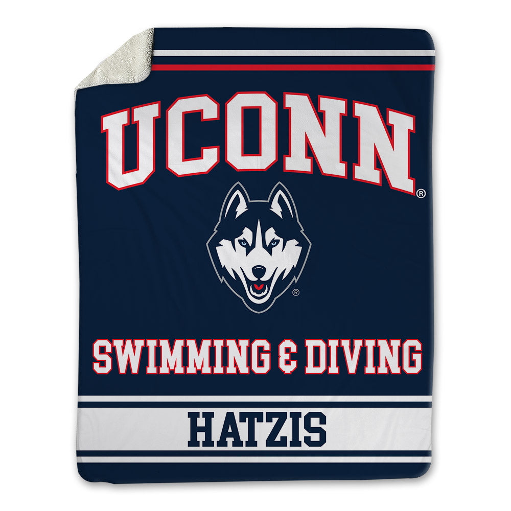 UConn - NCAA Women's Swimming & Diving : Mia Hatzis - Blanket-0