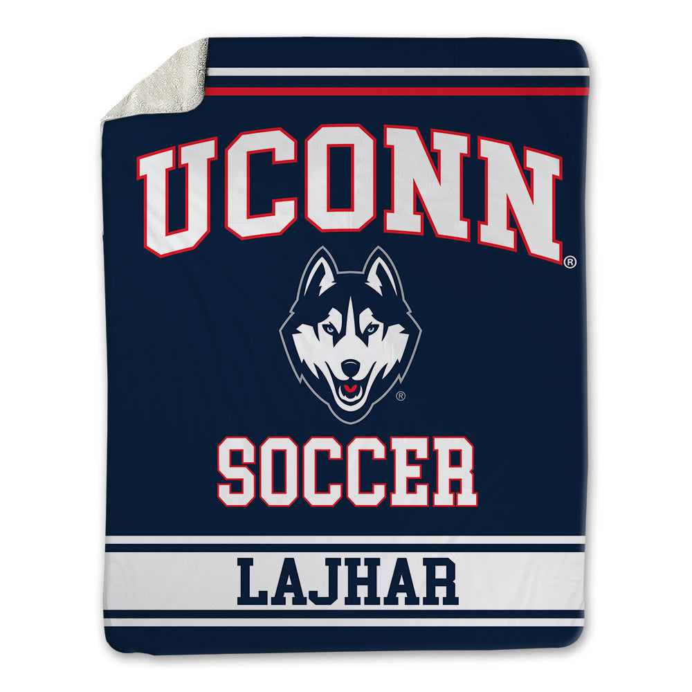 UConn - NCAA Men's Soccer : Ayoub Lajhar - Blanket-0