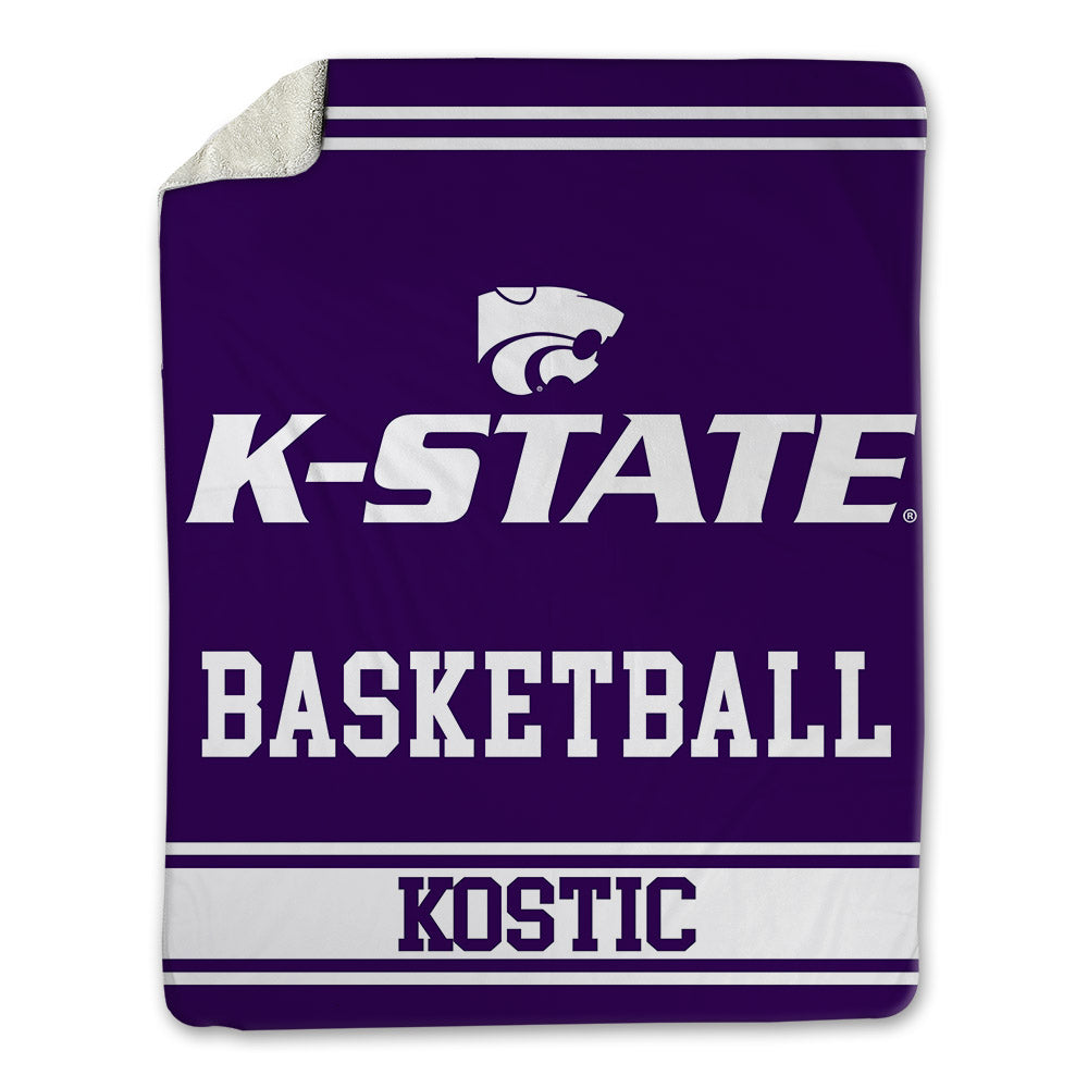Kansas State - NCAA Men's Basketball : Andrej Kostic - Blanket-0
