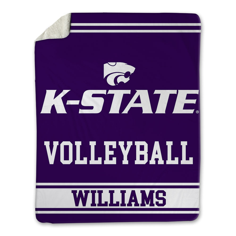 Kansas State - NCAA Women's Volleyball : Jordyn Williams - Blanket-0