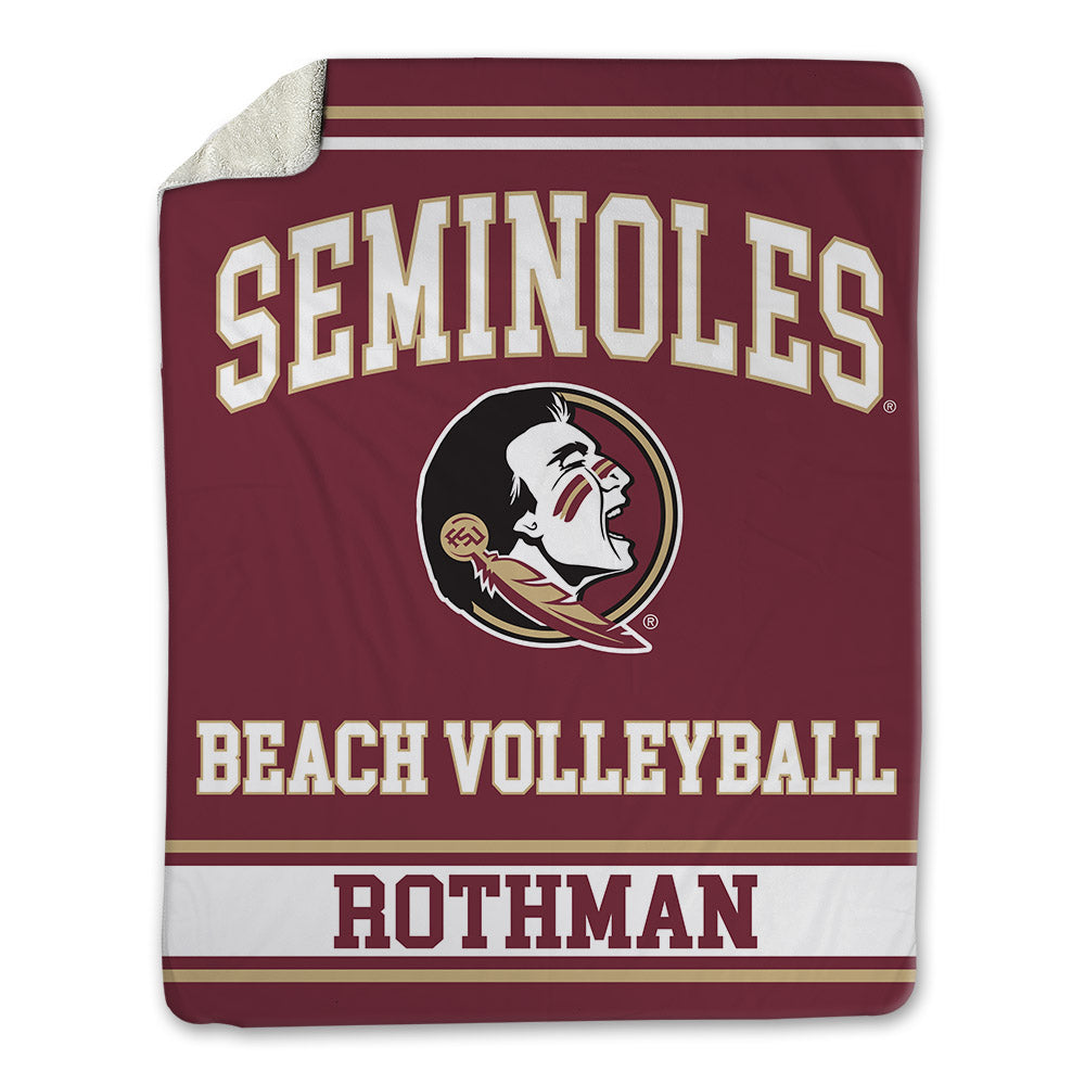 FSU - NCAA Beach Volleyball : Audrey Rothman - Blanket-0