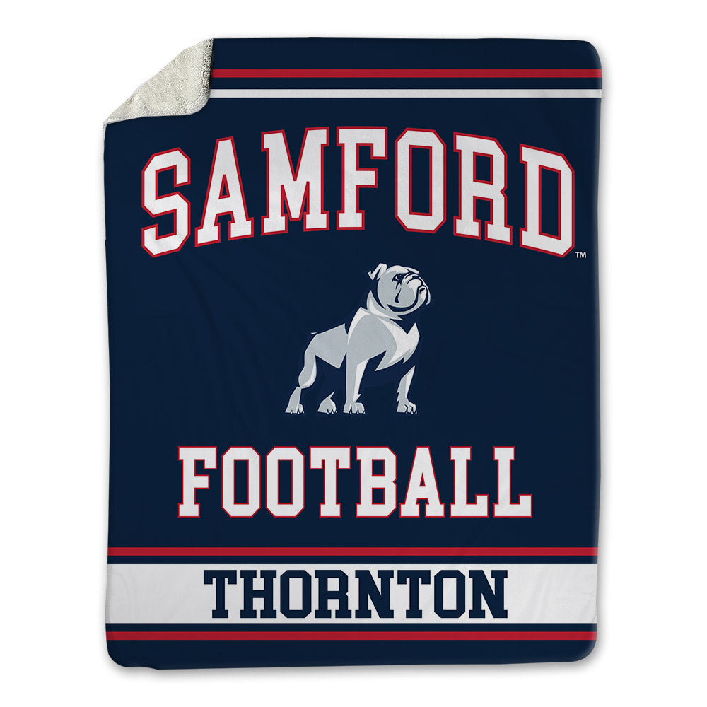 Samford - NCAA Football : Malik Thornton - Blanket-0