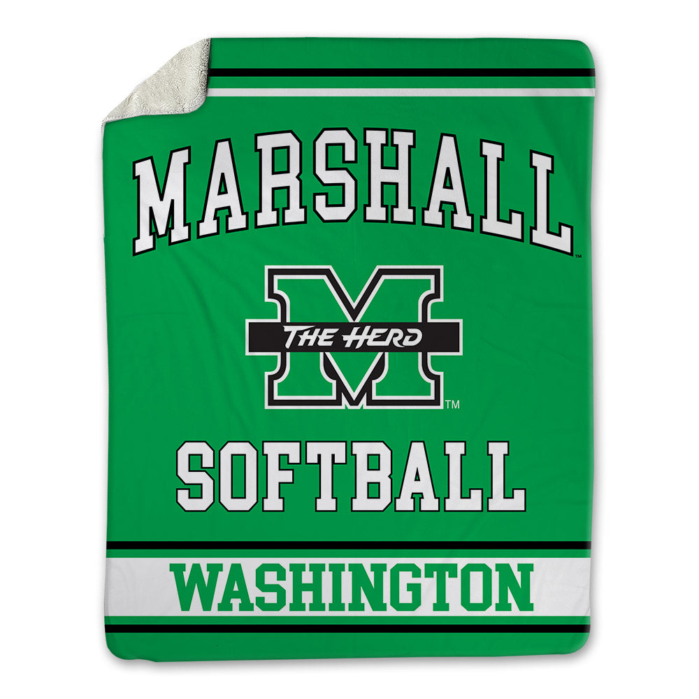 Marshall - NCAA Softball : Kaleea Washington - Blanket-0