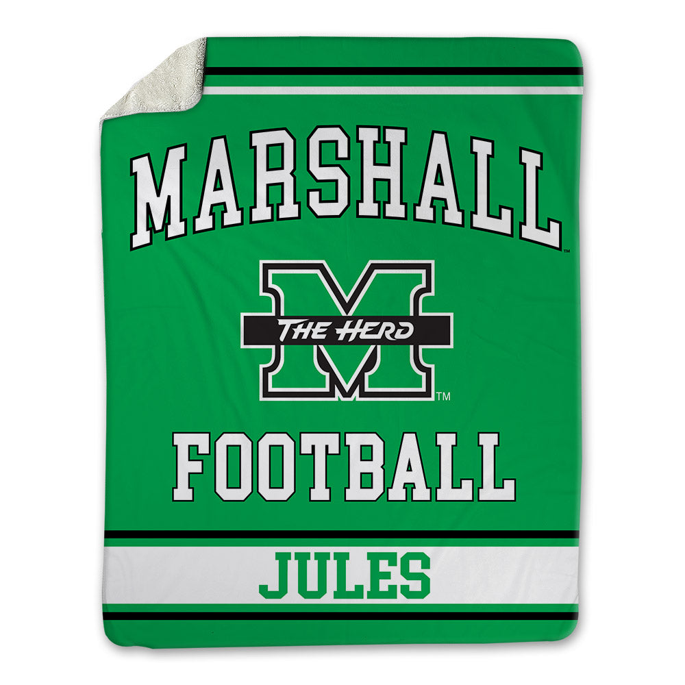 Marshall - NCAA Football : Louikenzy Jules - Blanket-0
