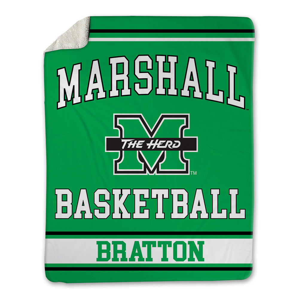 Marshall - NCAA Women's Basketball : Emily Bratton - Blanket-0