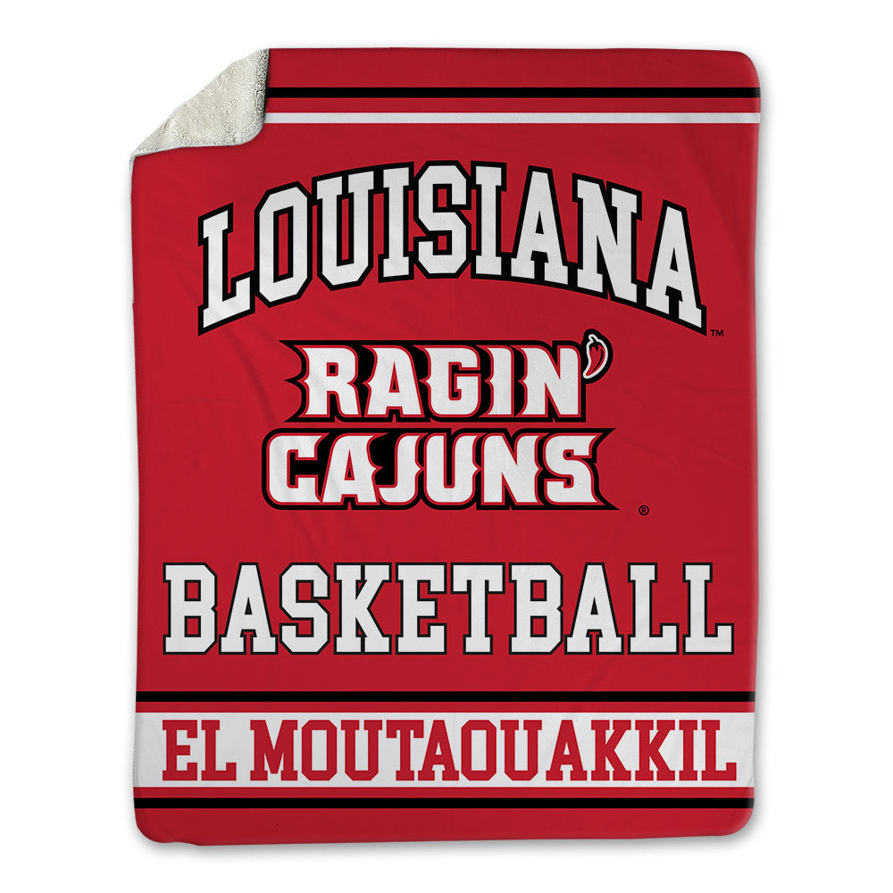 Louisiana - NCAA Men's Basketball : Mostapha El Moutaouakkil - Blanket-0