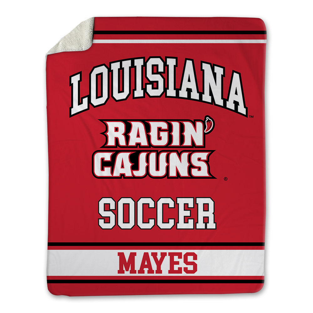 Louisiana - NCAA Women's Soccer : Natalie Mayes - Blanket-0