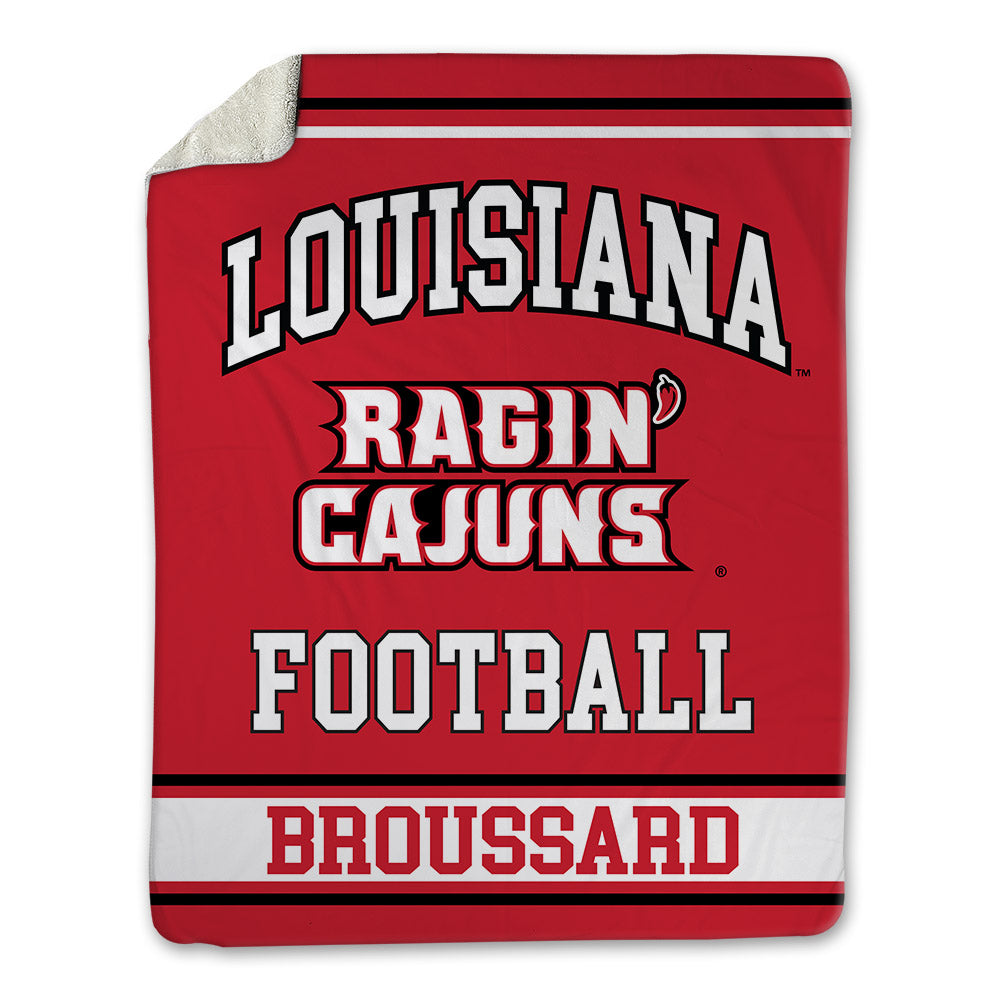 Louisiana - NCAA Football : Matthew Broussard - Blanket-0