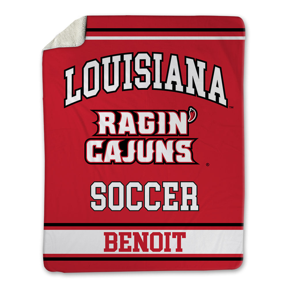 Louisiana - NCAA Women's Soccer : Lanie Benoit - Blanket-0