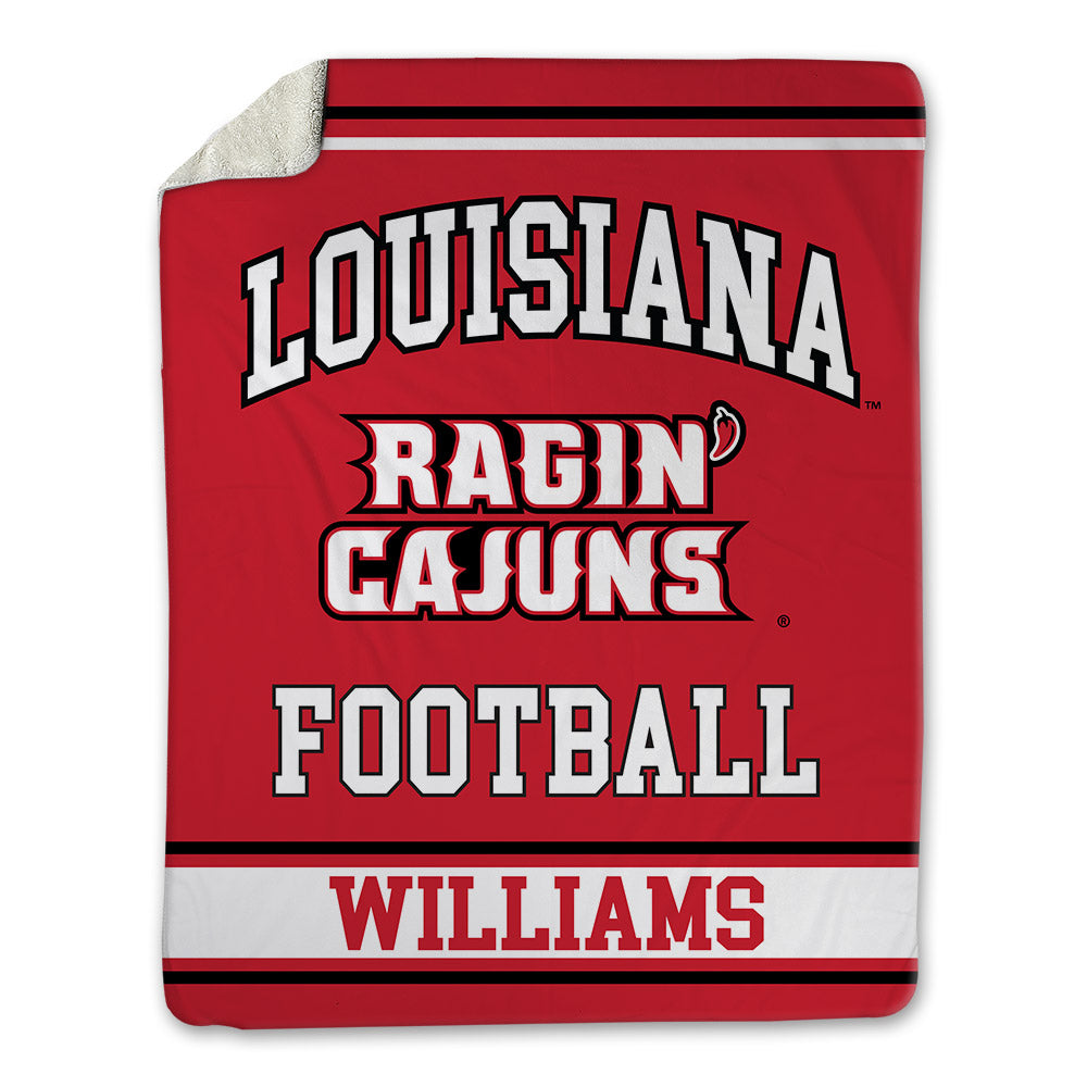 Louisiana - NCAA Football : Lance Williams - Blanket-0