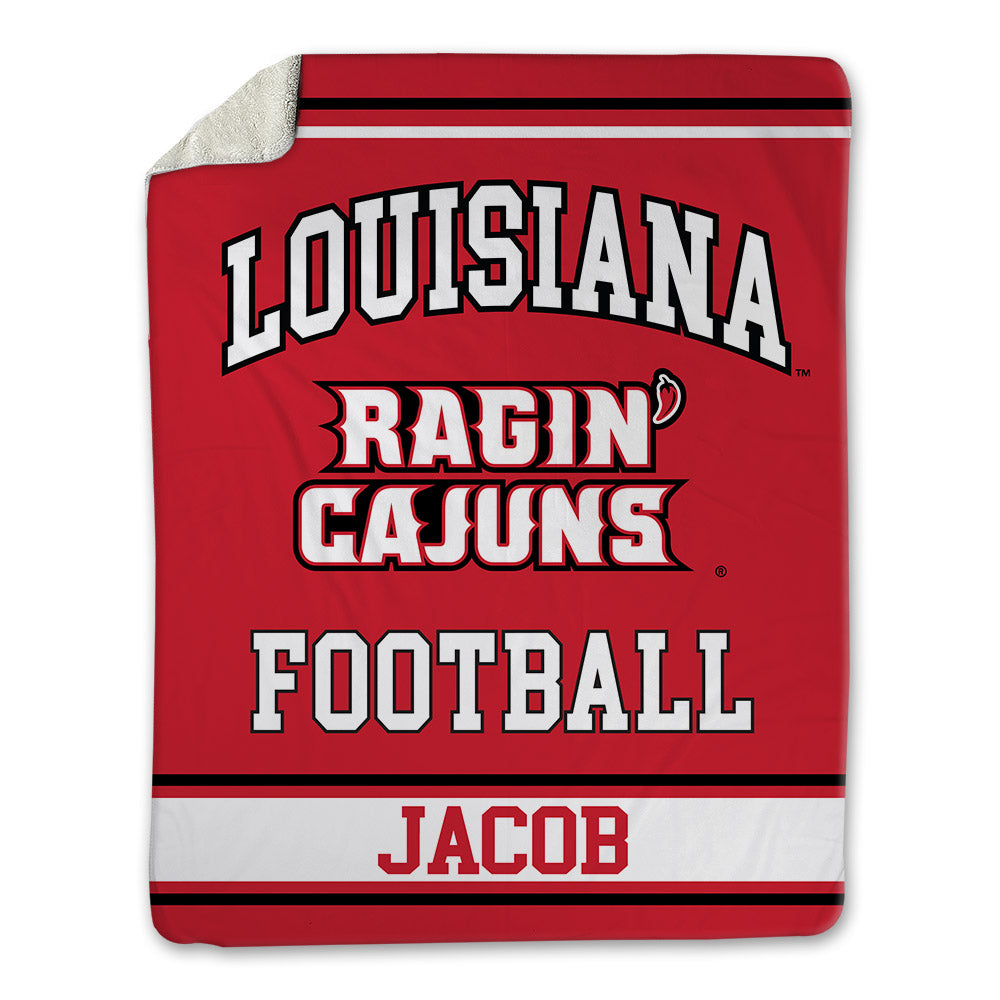 Louisiana - NCAA Football : Collin Jacob - Blanket-0