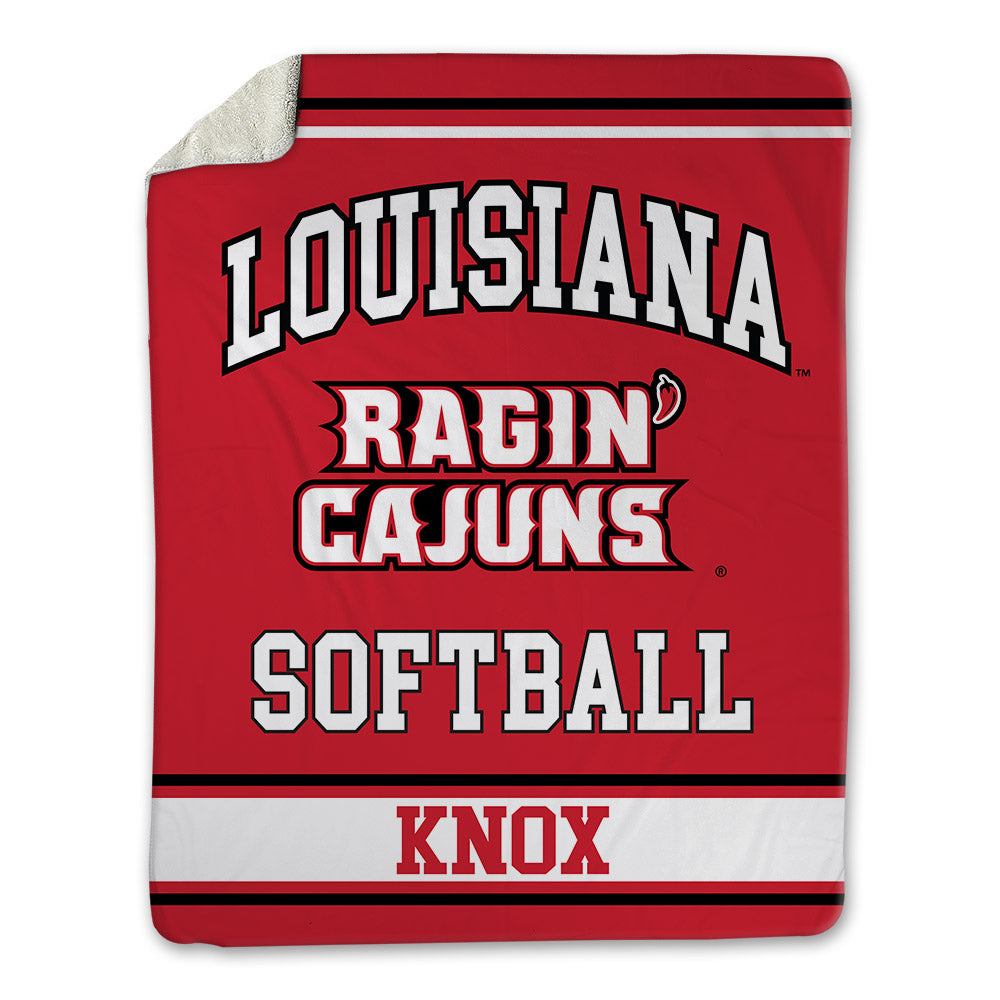 Louisiana - NCAA Softball : Lily Knox - Blanket-0