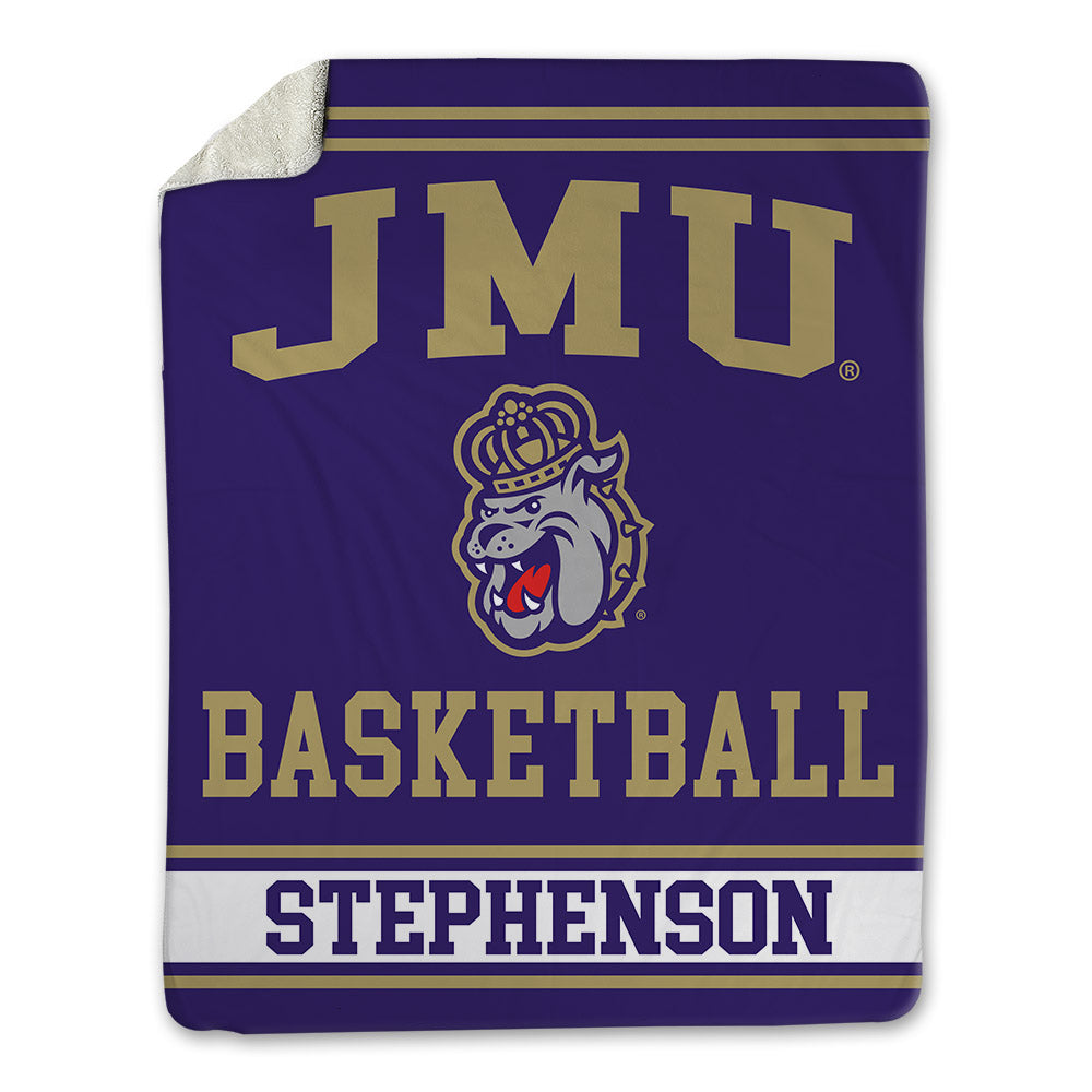 JMU - NCAA Women's Basketball : Zakiya Stephenson - Blanket-0