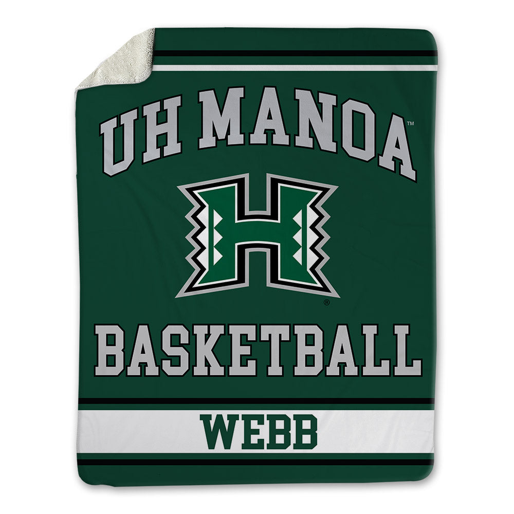 Hawaii - NCAA Women's Basketball : Kyra Webb - Blanket-0