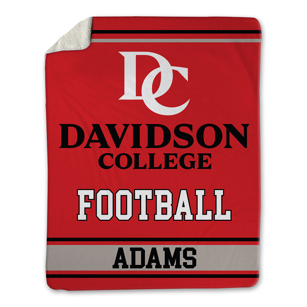 Davidson - NCAA Football : AJ Adams - Blanket-0