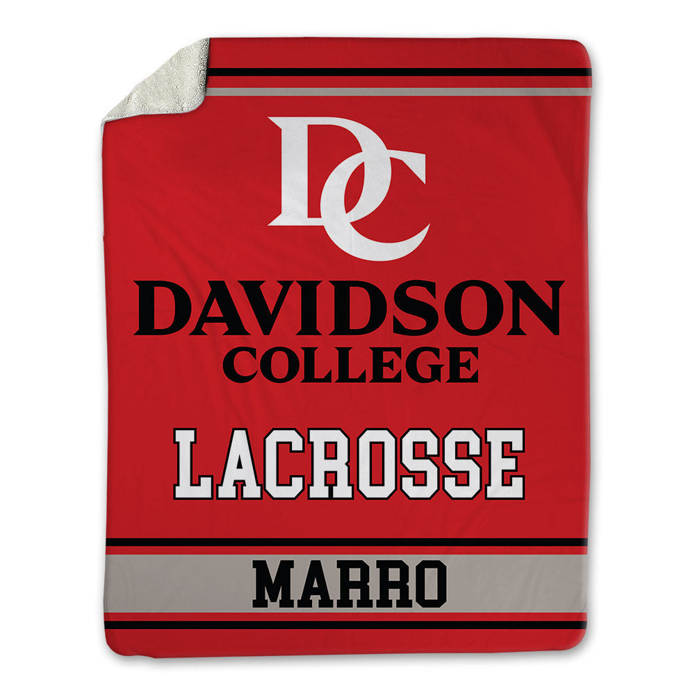 Davidson - NCAA Women's Lacrosse : Sophia Marro - Blanket-0