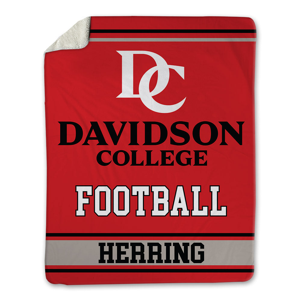 Davidson - NCAA Football : Kyler Herring - Blanket-0