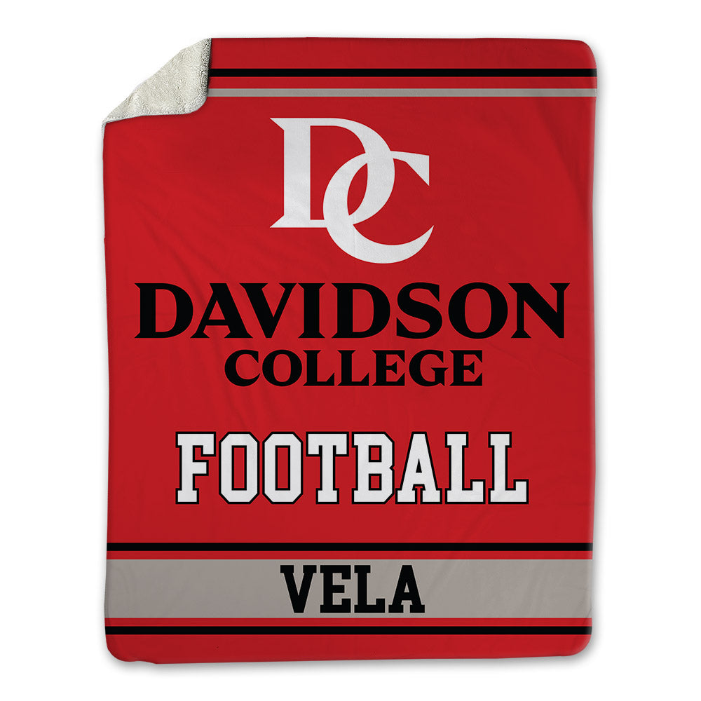 Davidson - NCAA Football : Xavier Vela - Blanket-0