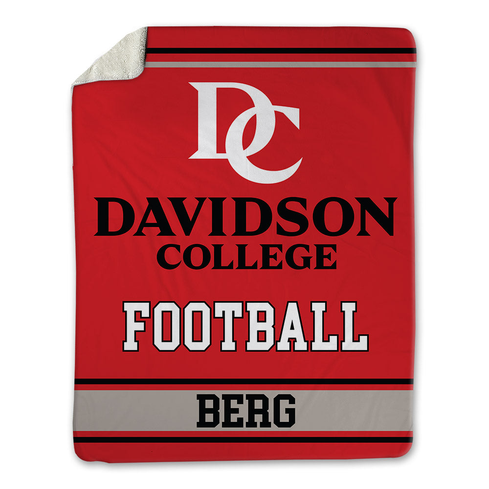 Davidson - NCAA Football : Brodey Berg - Blanket-0