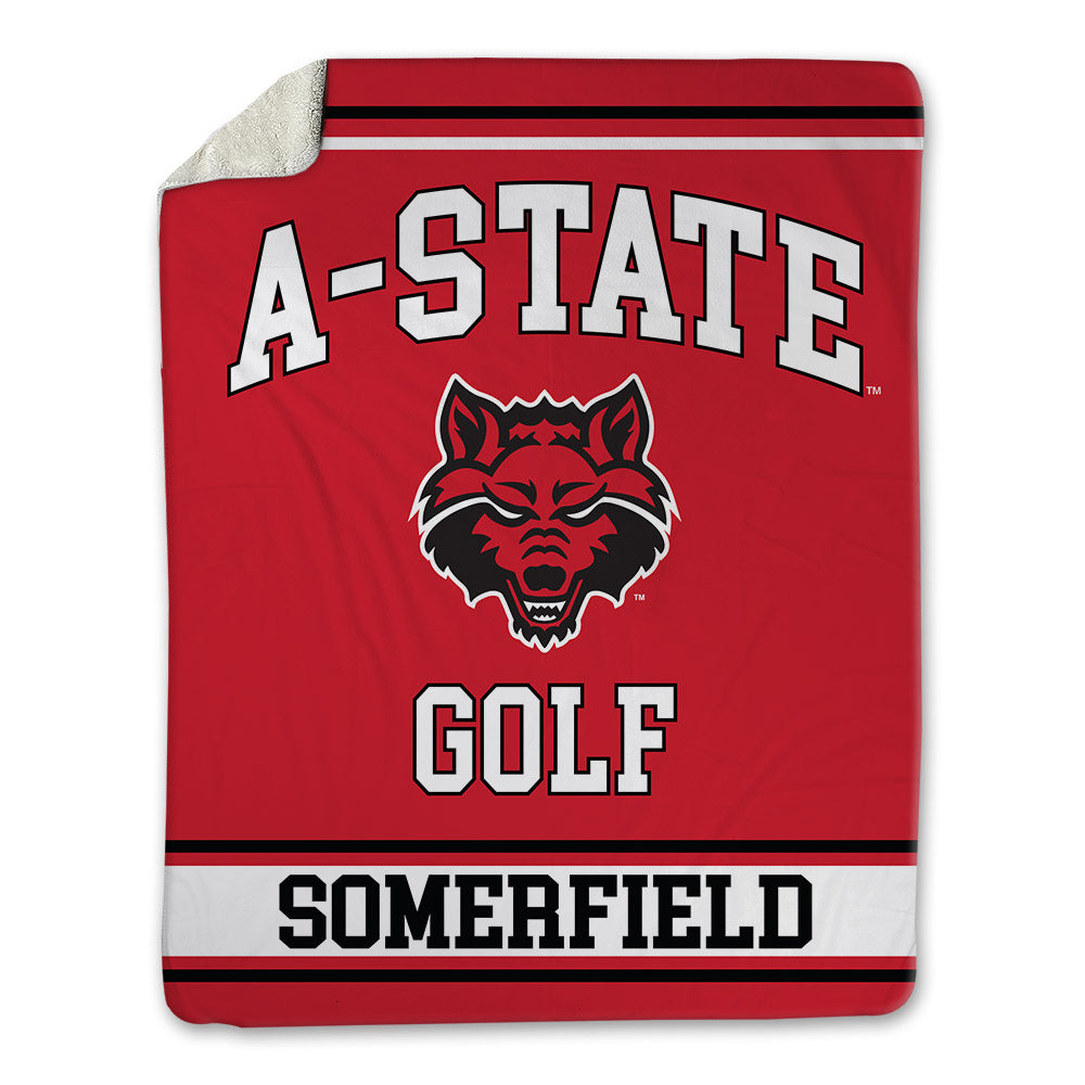 Arkansas State - NCAA Men's Golf : Chris Somerfield - Blanket-0