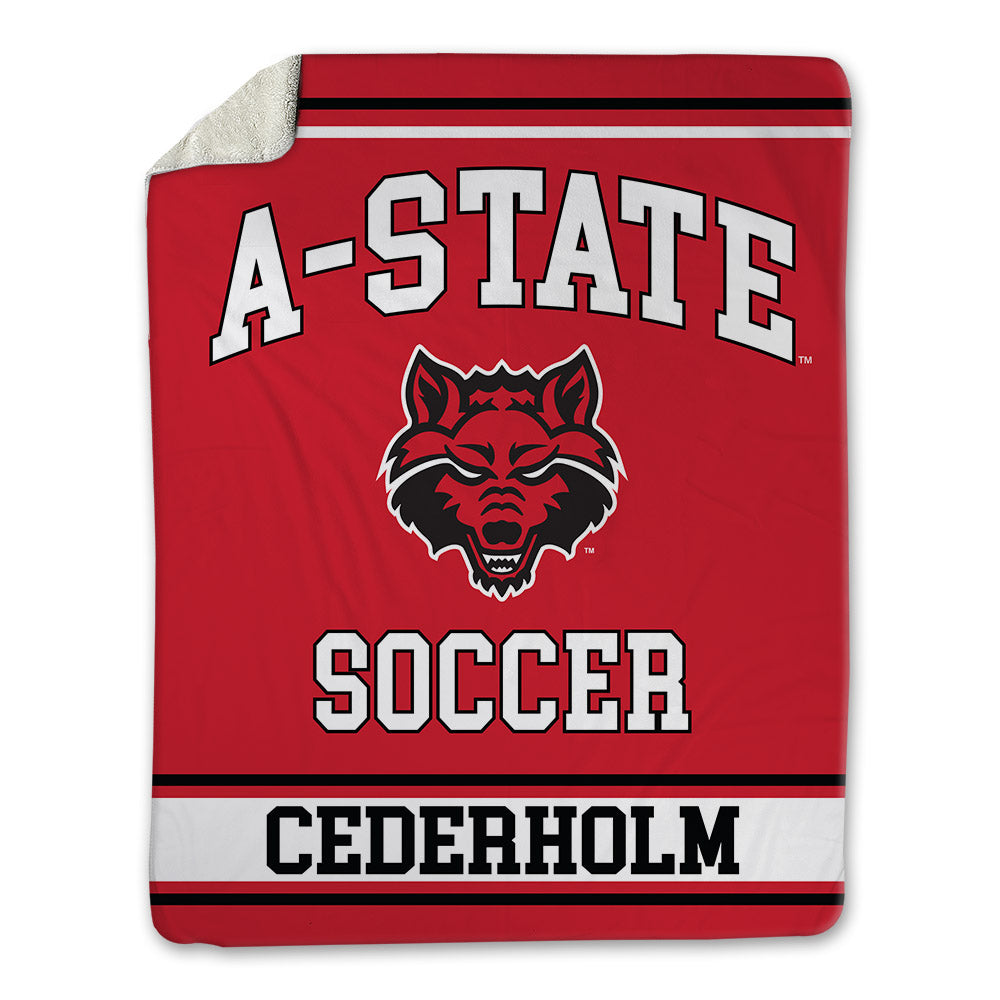 Arkansas State - NCAA Women's Soccer : Tindra Cederholm - Blanket-0