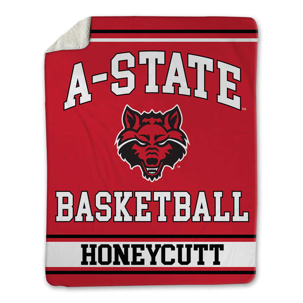 Arkansas State - NCAA Men's Basketball : Weston Honeycutt - Blanket-0