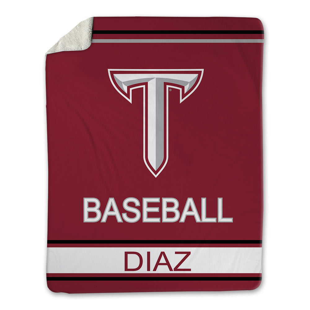 Troy - NCAA Baseball : Zaid Diaz - Blanket-1