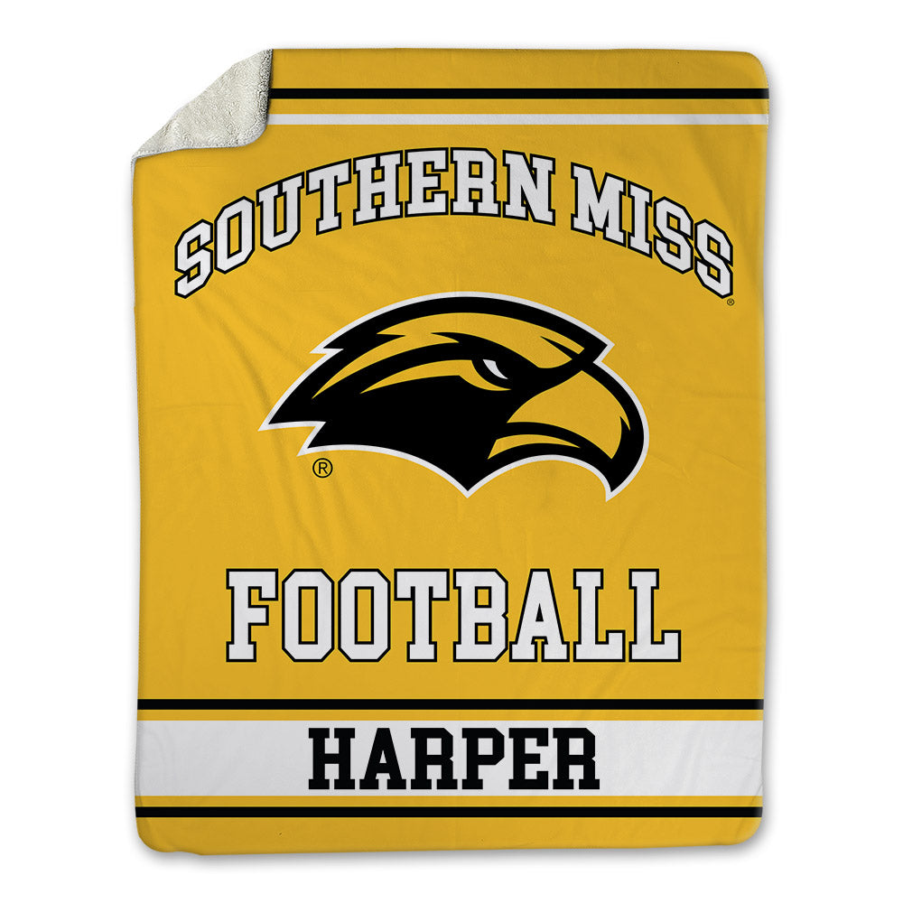 Southern Miss - NCAA Football : Joseph Harper - Blanket-0