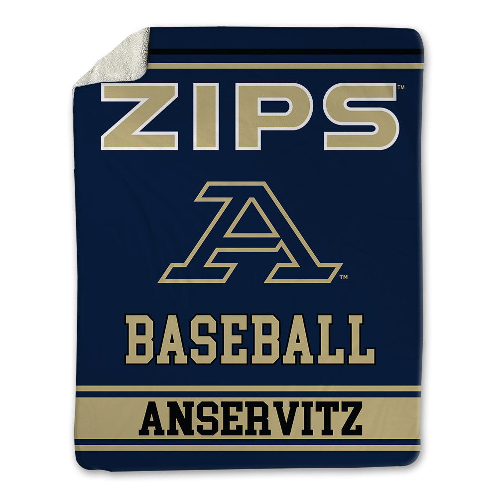 Akron - NCAA Baseball : Johnny Anservitz - Blanket-0