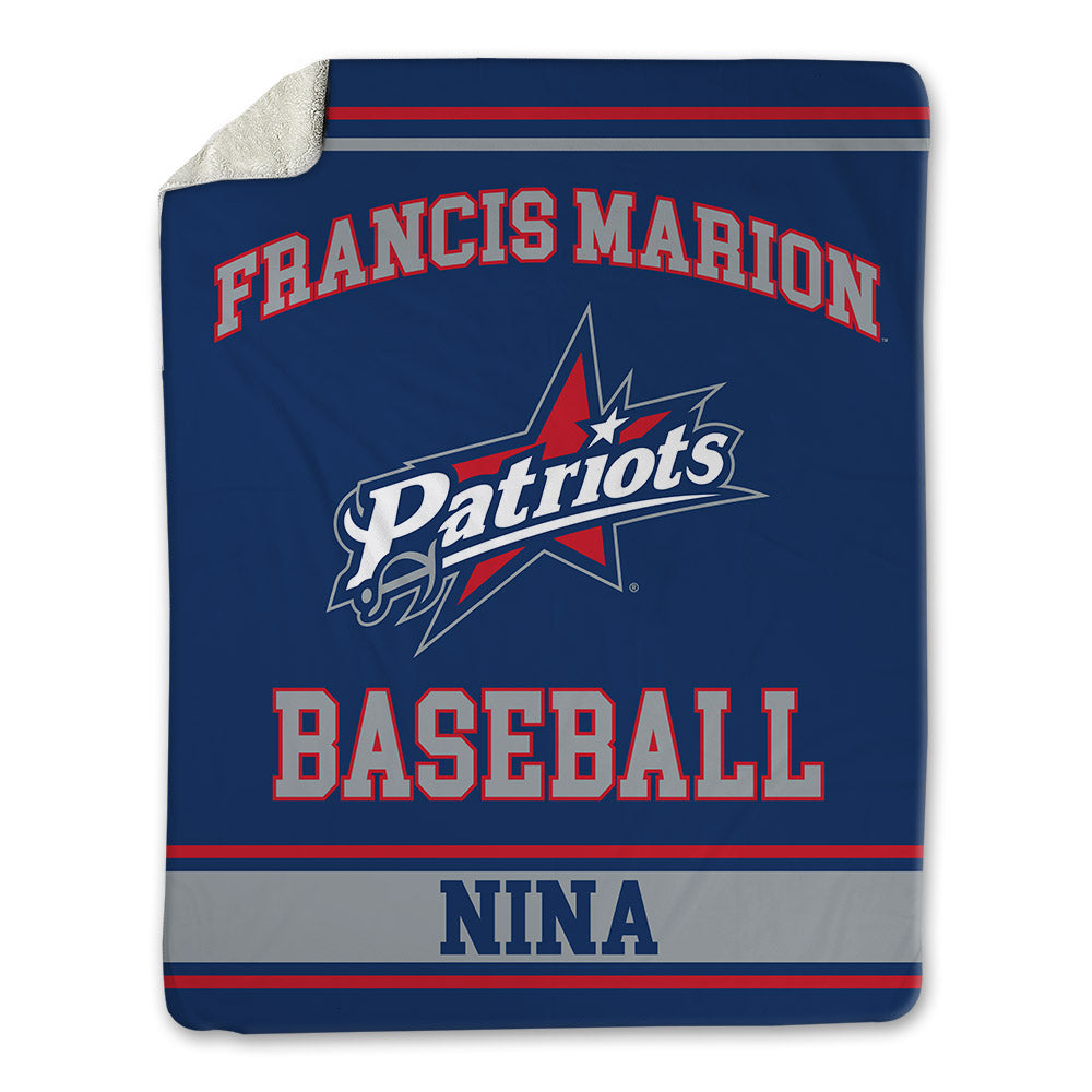 Francis Marion - NCAA Baseball : Adrian Nina - Blanket-0