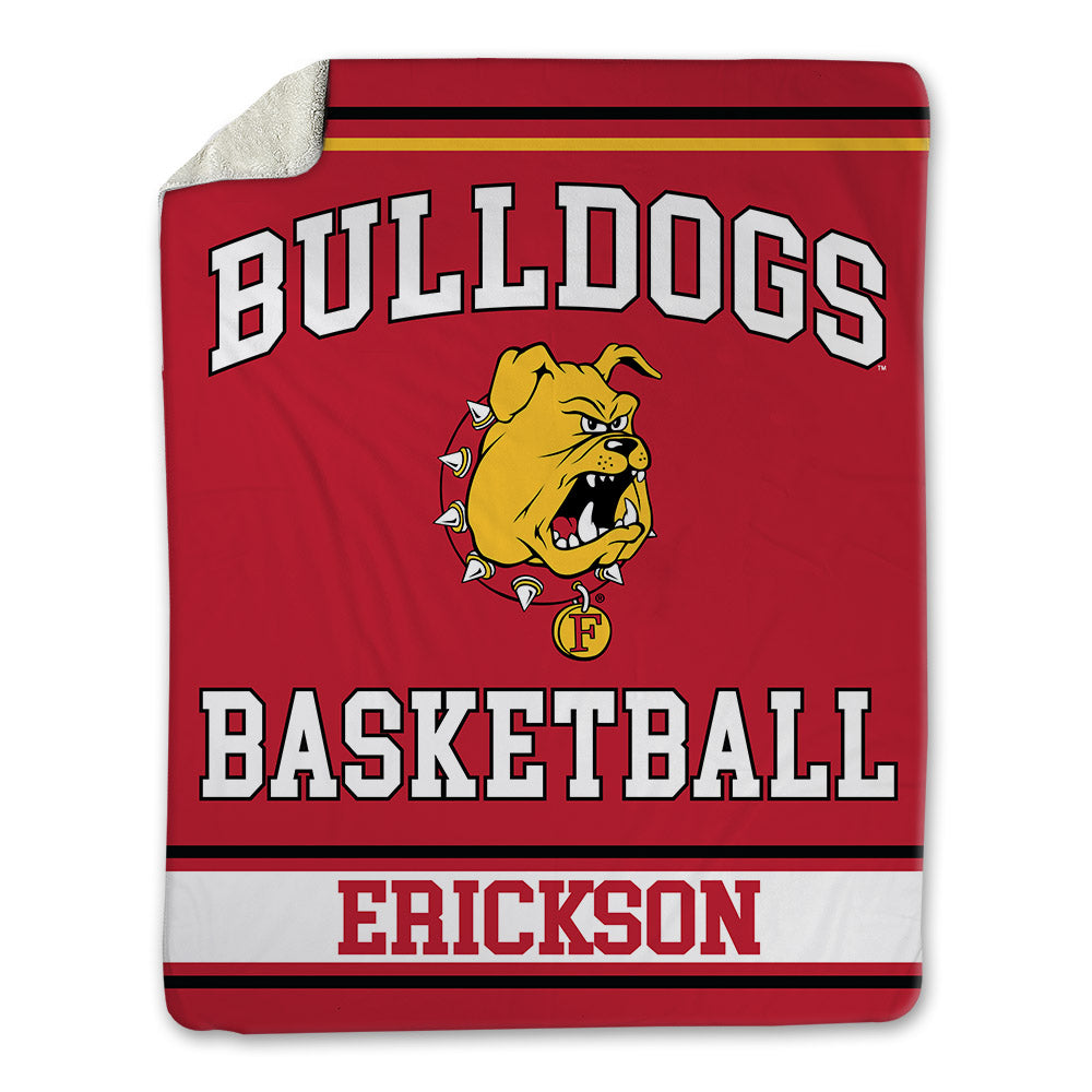 Ferris State - NCAA Men's Basketball : Ethan Erickson - Blanket-0