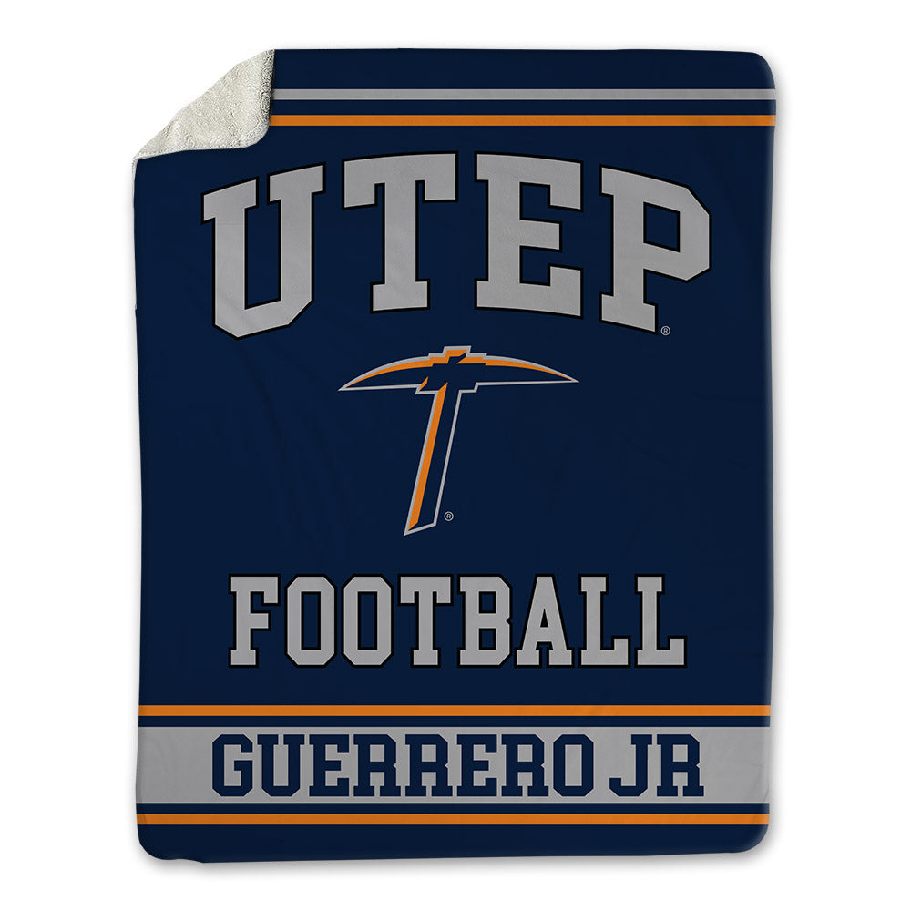 UTEP - NCAA Football : Jaime Guerrero Jr - Blanket-0