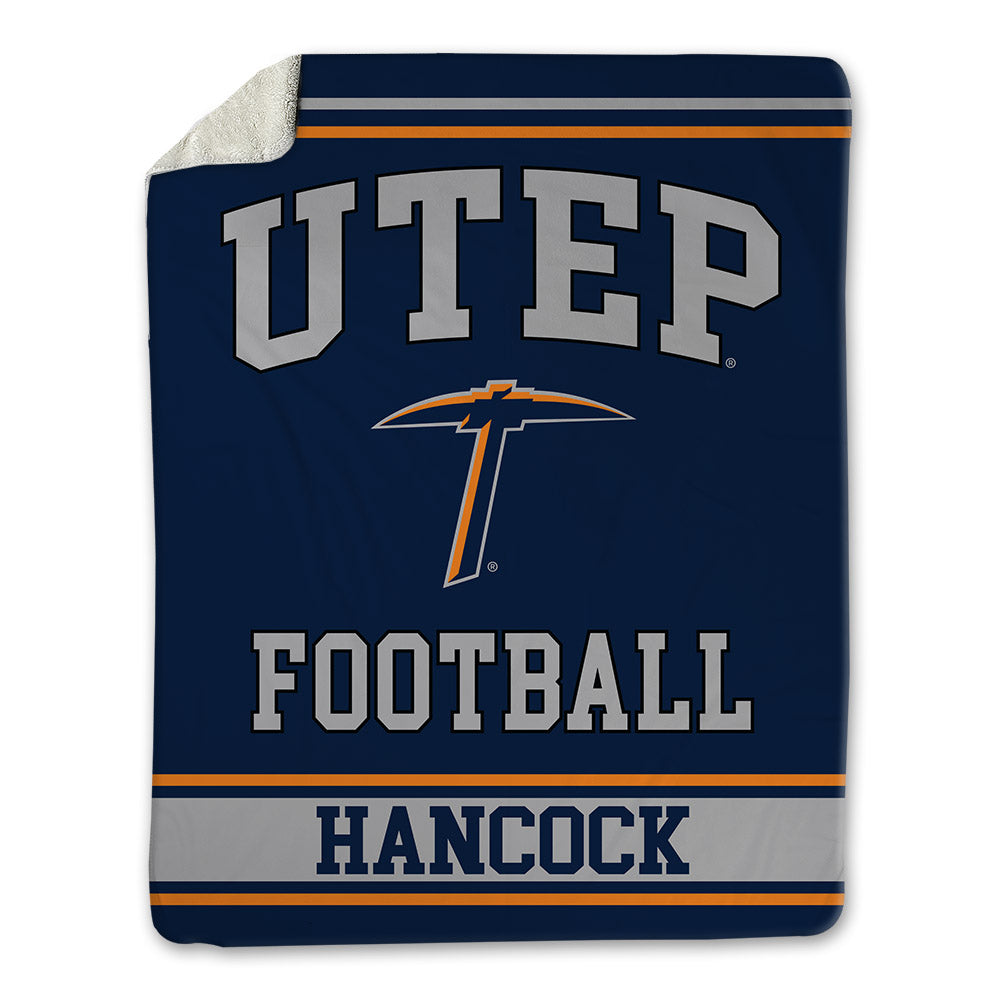 UTEP - NCAA Football : Joshua Hancock - Blanket-0