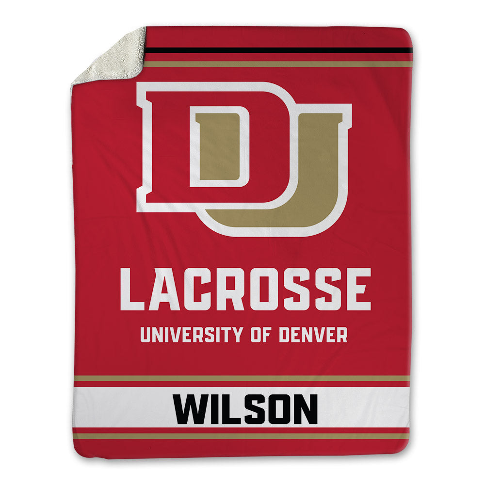 DU - NCAA Women's Lacrosse : Raegan Wilson - Blanket-0