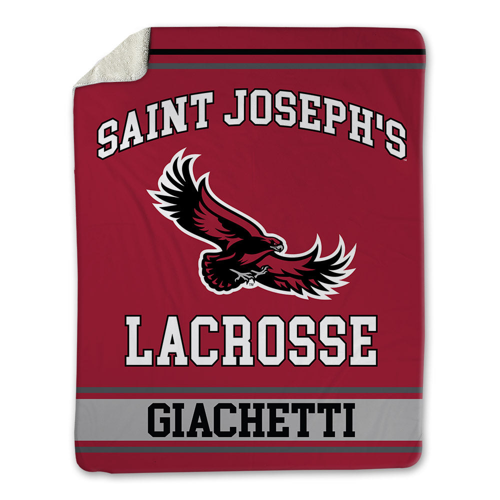 St. Joe's - NCAA Men's Lacrosse : Charlie Giachetti - Blanket-0