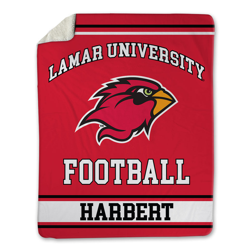 Lamar - NCAA Football : Marcus Harbert - Blanket-0