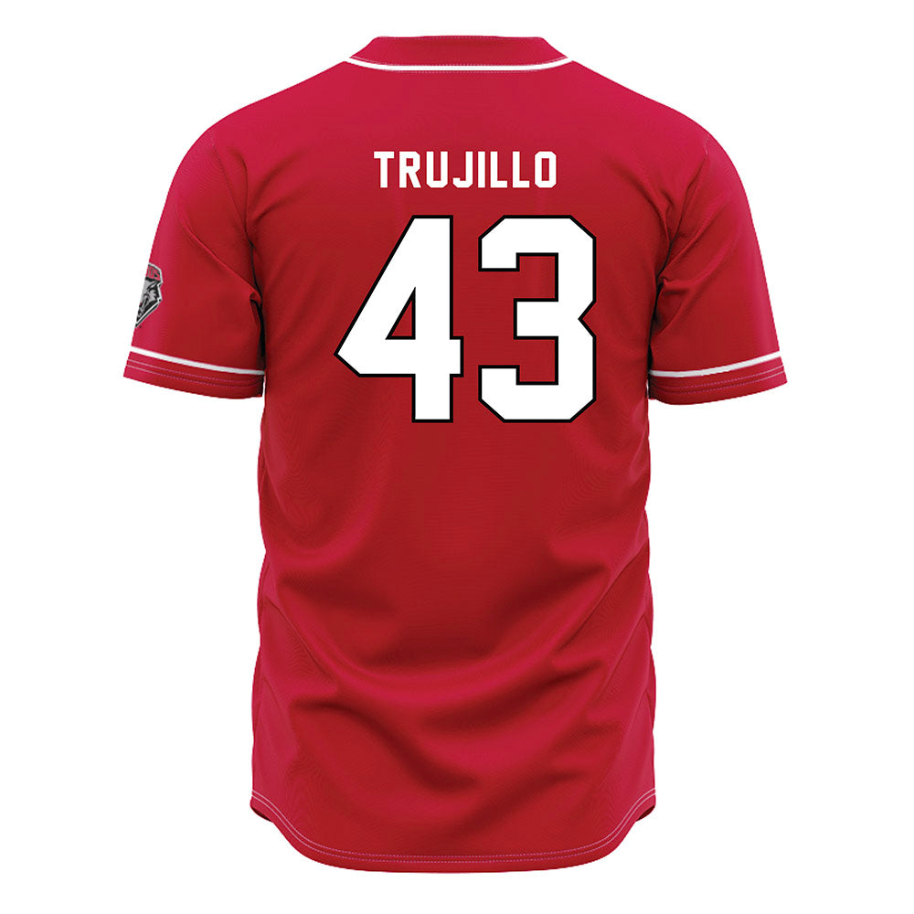 New Mexico - NCAA Baseball : Gene Trujillo - Red Jersey-1