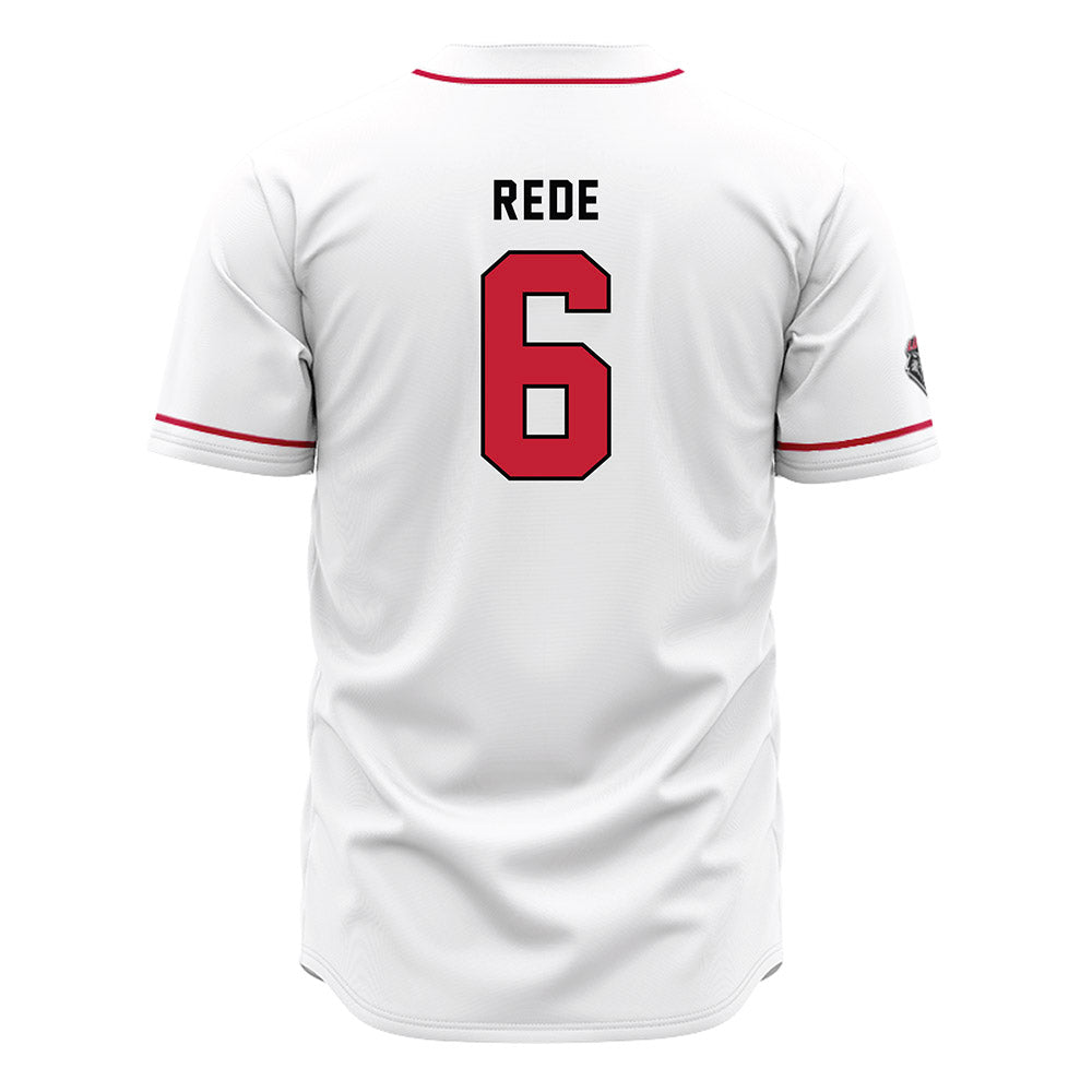 New Mexico - NCAA Baseball : Garrett Rede - White Jersey-1